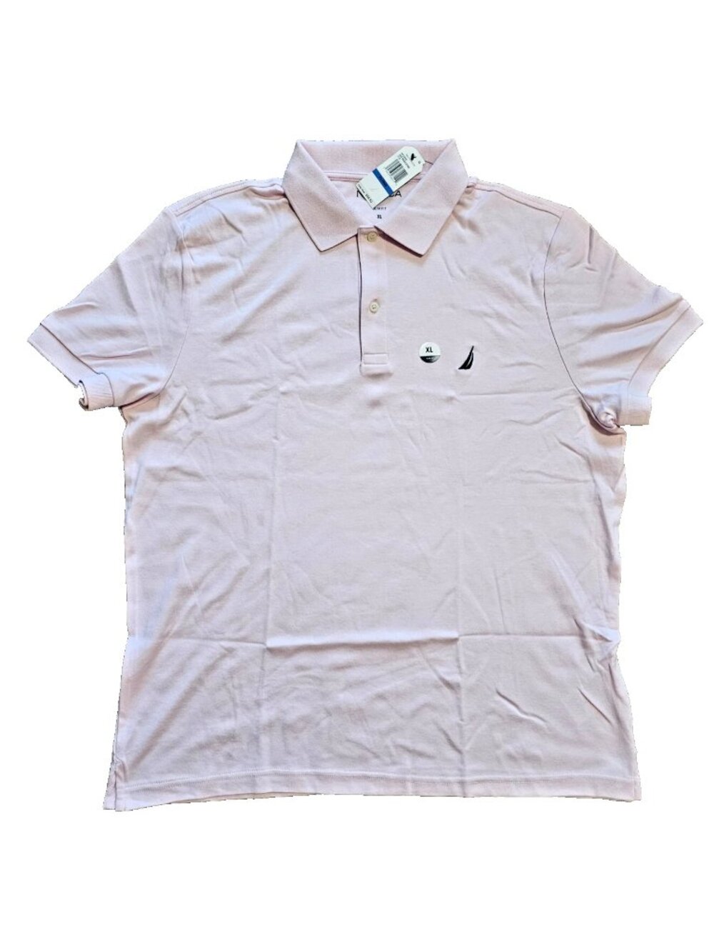 Nautica Men's Slim Fit Interlock Soft Touch Polo - Cradle Pink X-Large (XL) NWT